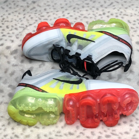 Nike VaporMax Sneaker 2019 GS Pure Platinum Volt - Picture 3 of 7